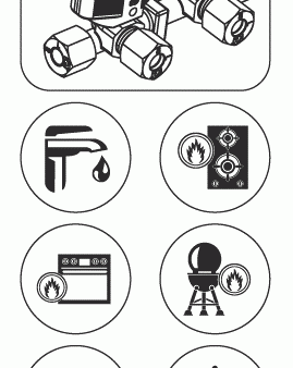 Klistremerker for gass stengeventiler