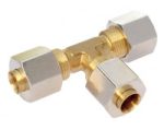 Gass T-stykke 3/8" - 3/8" - 3/8"