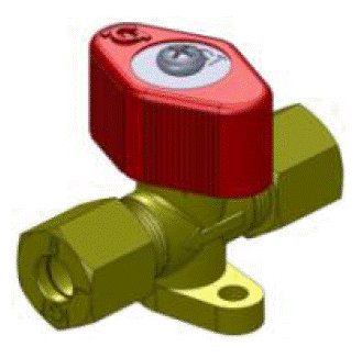 Gass stengeventil 3/8"