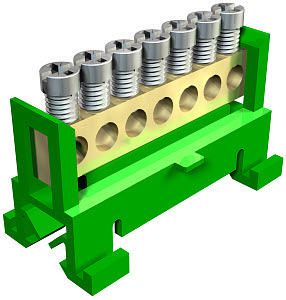 Strømfordelingsblokk S7 60, 7x16mm²