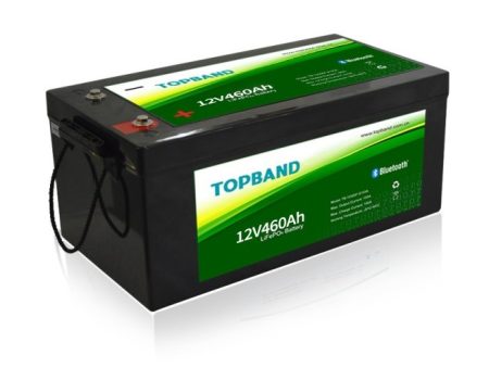 Lithium Batteri: LiFePO4 12V 460Ah, 200A BMS, Topband