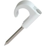 Kabelklips for rund kabel  8-12mm, 100stk