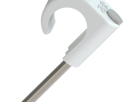 Kabelklips for rund kabel  8-12mm, 100stk