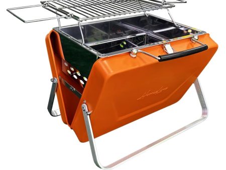 Flergangsgrill, koffertgrill, HomeLine Buddy, rød
