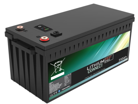 Lithium Batteri: LiFePO4 12V 310Ah, Heat Pro Connect