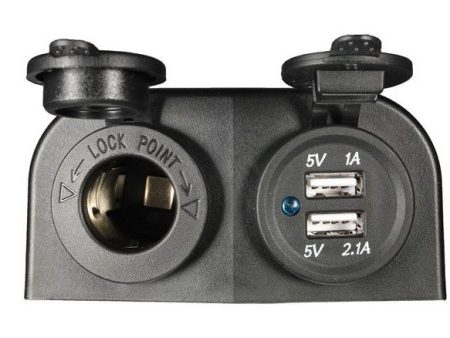 Smart Påvegg -2- USB lader og Sigarettenneruttak