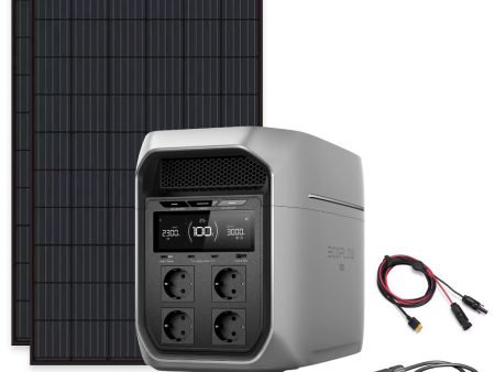 EcoFlow DELTA 3 Max Plus med 2x 455W Solcellepanel