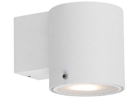 12V & 230V Ip S5 vegglampe, hvit