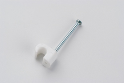 Kabelklips for rund kabel  7-10mm, 100stk