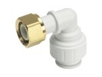 JG Hurtigkopling 15mm til 1/2" innv. gjenger, 90gr.bend, messing