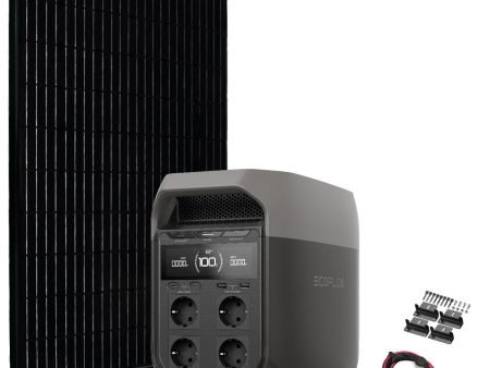 EcoFlow DELTA 3 med 360W solcellepanel